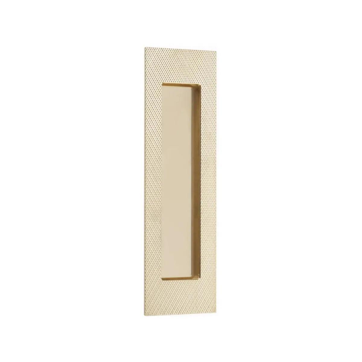 EmtekEmtek 7" Modern Rectangular Knurled Flush Pull with Plain Pocket in 