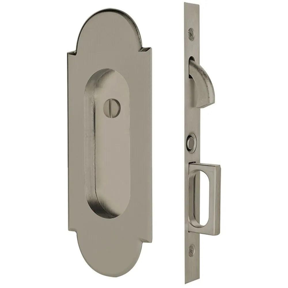 Emtek #8 Pocket Door Mortise Lock in Pewter finish
