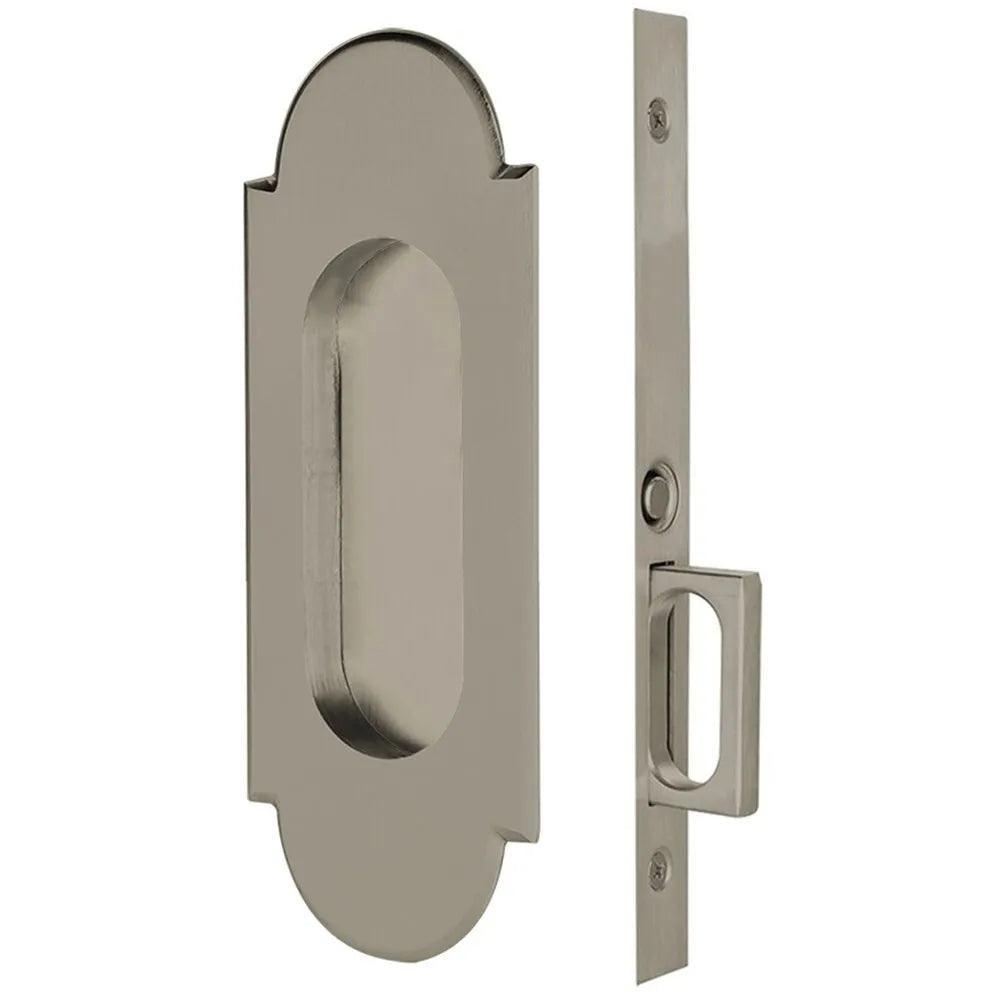 Emtek #8 Pocket Door Mortise Lock in Pewter finish
