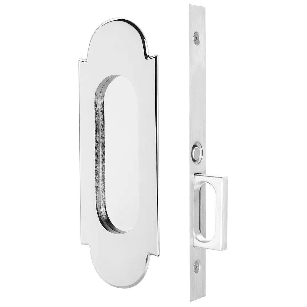Emtek #8 Pocket Door Mortise Lock in Polished Chrome finish