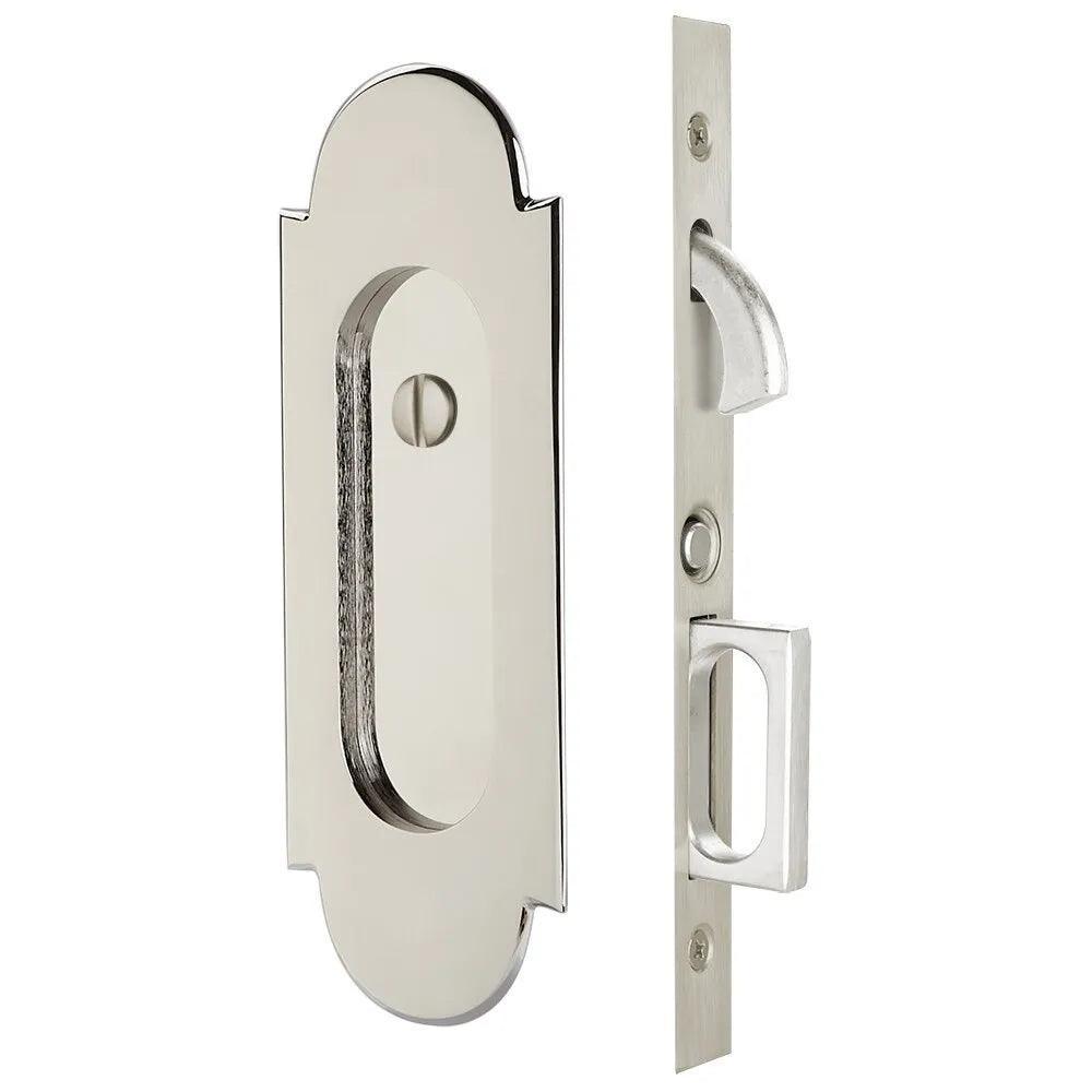 Emtek #8 Pocket Door Mortise Lock in Polished Nickel finish