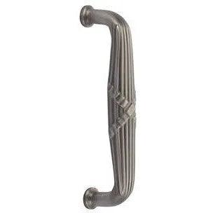 Emtek 8" Ribbon & Reed Door Pull in Pewter finish