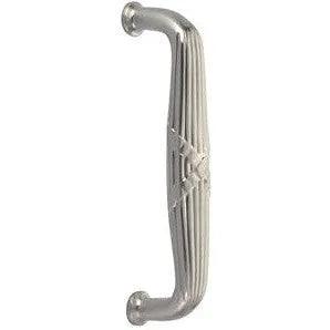Emtek 8" Ribbon & Reed Door Pull in Satin Nickel finish