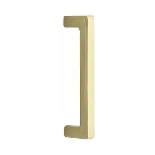Emtek 8" Wilshire Door Pull in Unlacquered Brass finish
