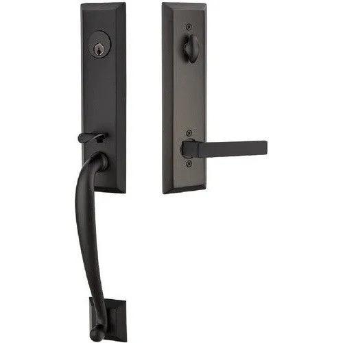 Emtek Adams Tubular Entrance Handleset With Dumont Lever 