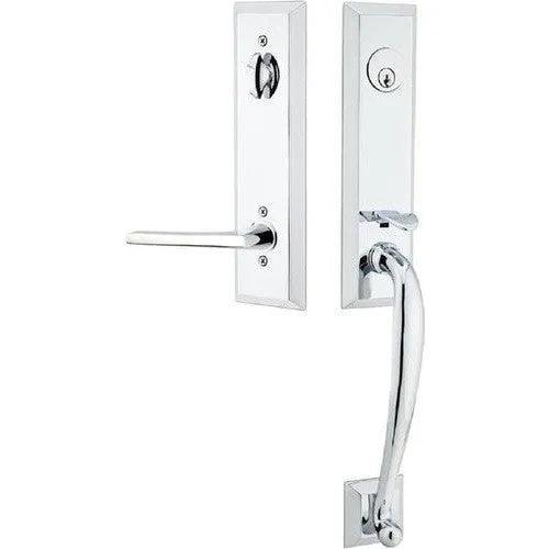 EmtekEmtek Adams Tubular Entrance Handleset With Helios Lever in 
