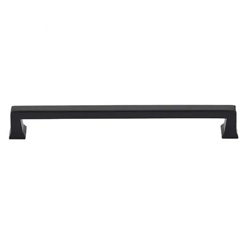 The Emtek Alexander Cabinet Pull, 12" Center to Center in Flat Black finish