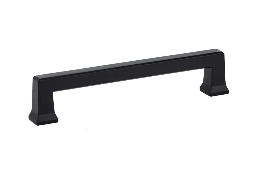 The Emtek Alexander Cabinet Pull, 5" Center to Center in Flat Black finish