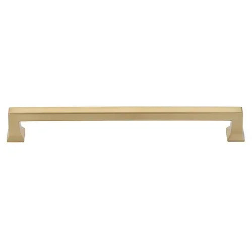 The Emtek Alexander Cabinet Pull, 12" Center to Center in Satin Brass finish