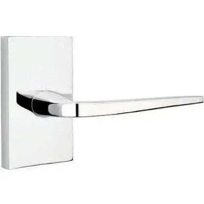 Emtek Athena Lever With Modern Rectangular Rosette Polished Chrome