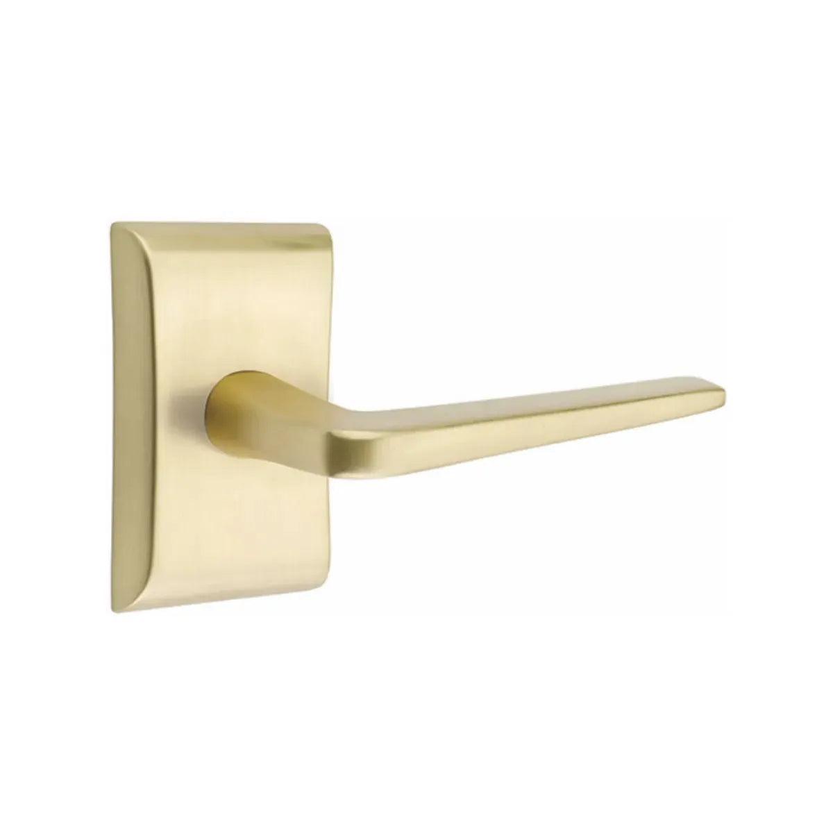 Emtek Athena Lever With Neos Rosette Satin Brass