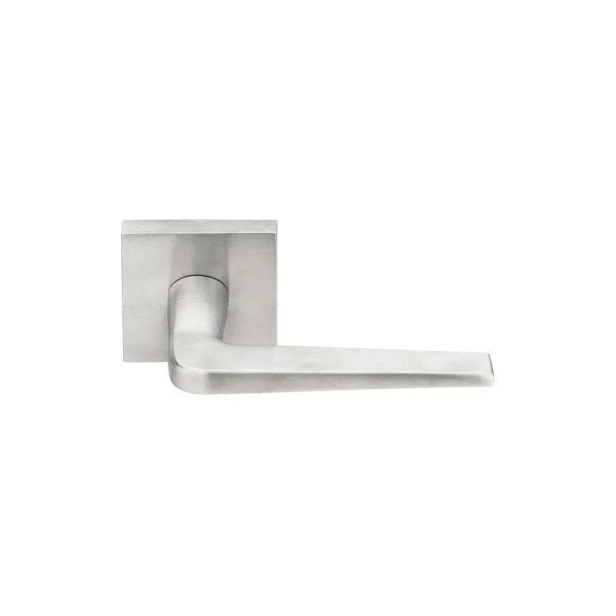 Emtek Athena Lever With Square Rosette Brushed Stainless Steel