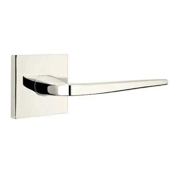Emtek Athena Lever With Square Rosette Lifetime Polished Nickel