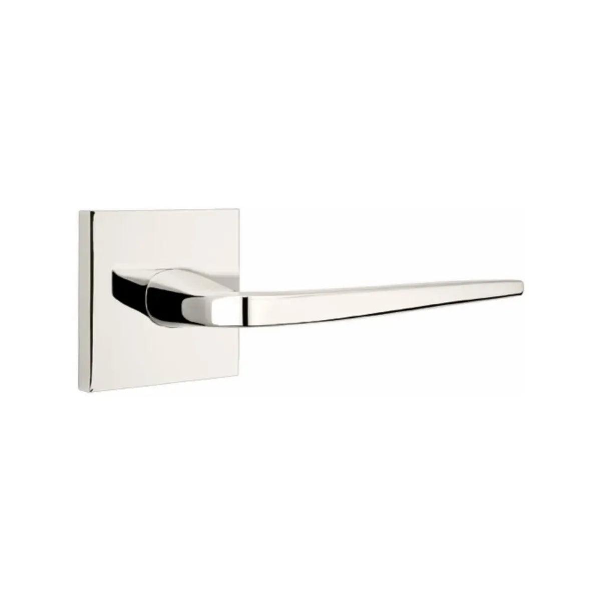 Emtek Athena Lever With Square Rosette Lifetime Polished Nickel