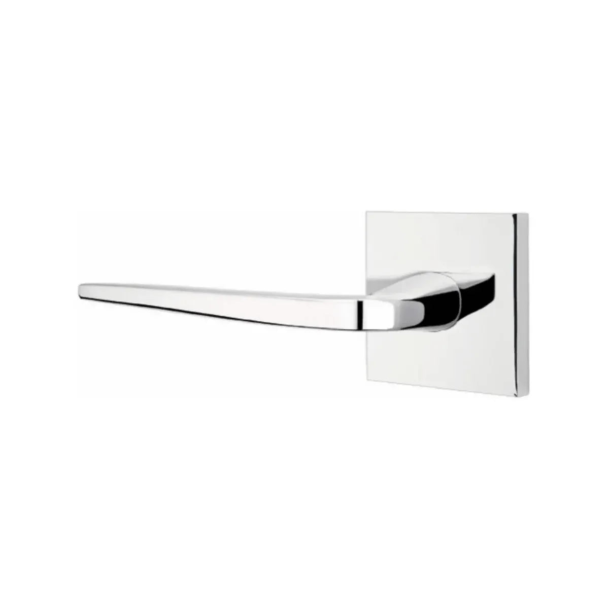Emtek Athena Lever With Square Rosette Polished Chrome