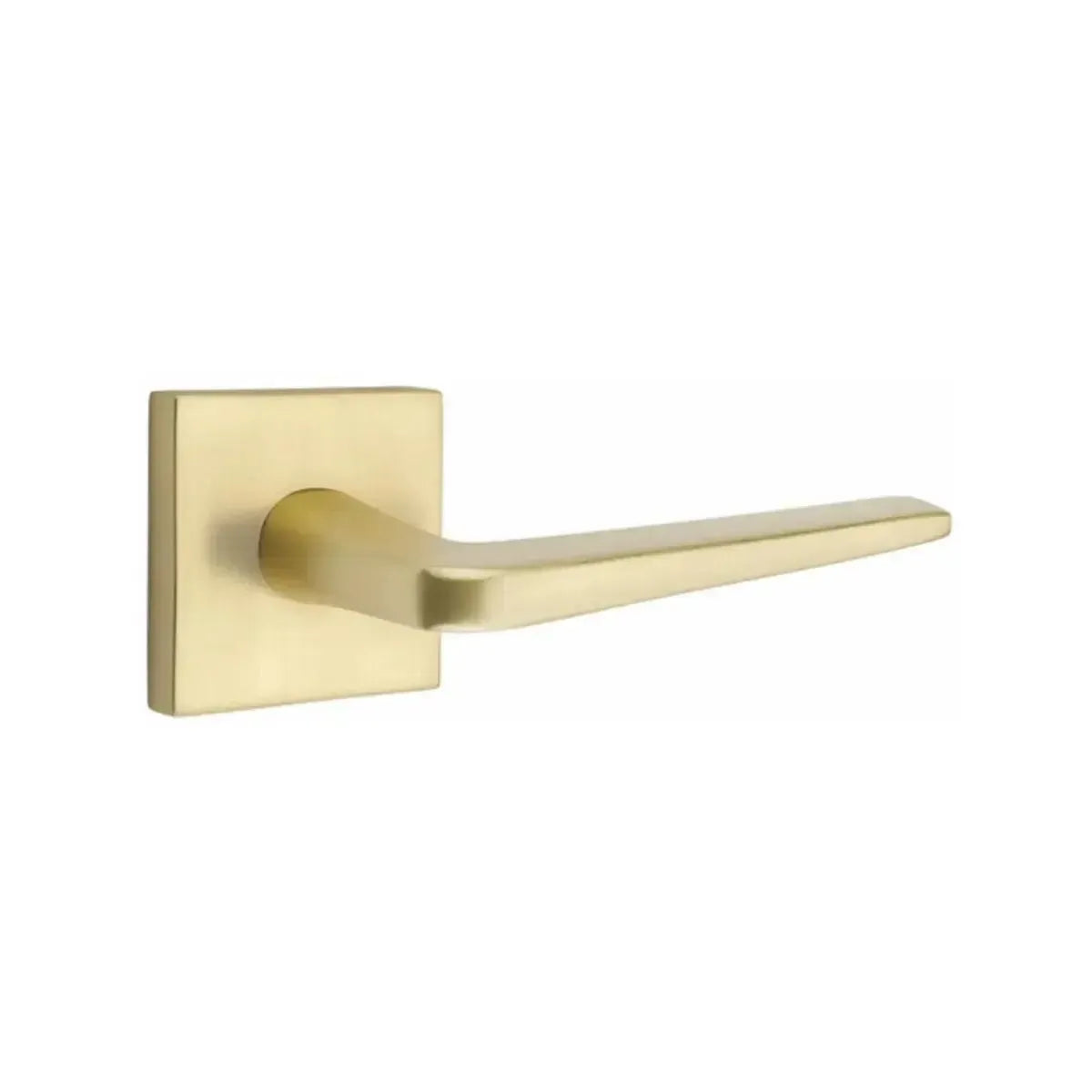 Emtek Athena Lever With Square Rosette in Satin Brass finish