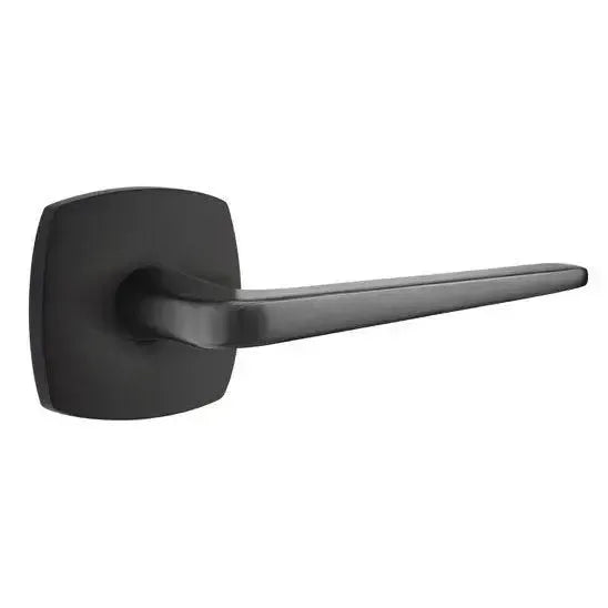 Emtek Athena Lever With Urban Modern Rosette Flat Black
