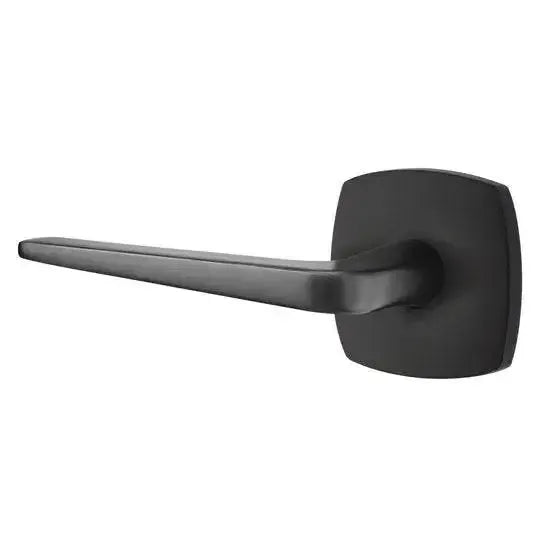 Emtek Athena Lever With Urban Modern Rosette Flat Black