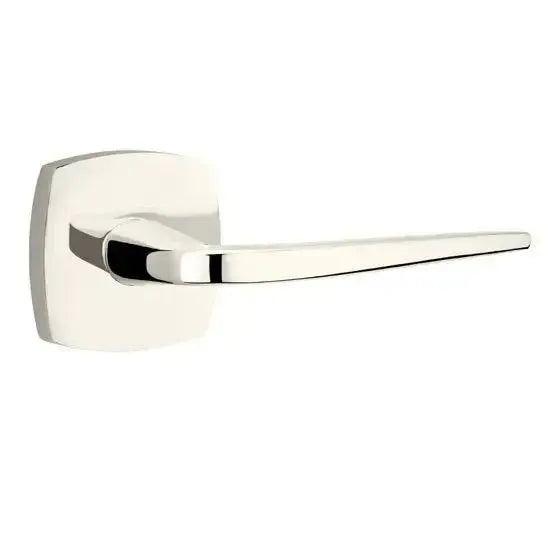 Emtek Athena Lever With Urban Modern Rosette Lifetime Polished Nickel