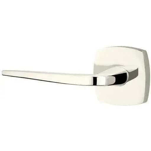 Emtek Athena Lever With Urban Modern Rosette Lifetime Polished Nickel