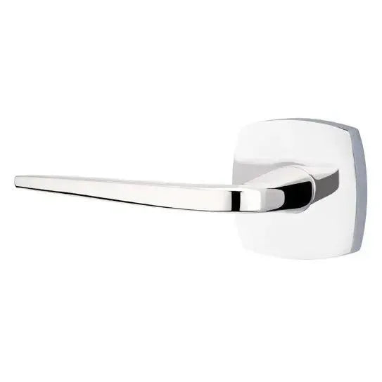 Emtek Athena Lever With Urban Modern Rosette Polished Chrome