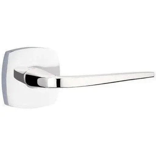 Emtek Athena Lever With Urban Modern Rosette Polished Chrome