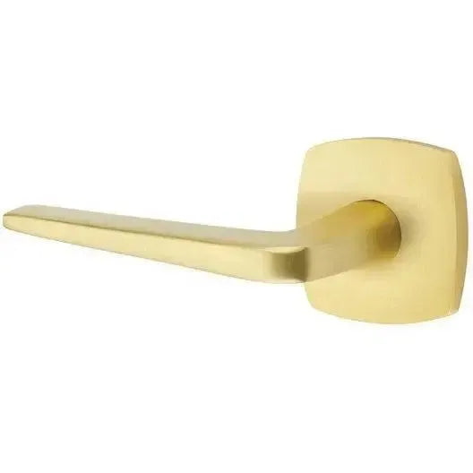 Emtek Athena Lever With Urban Modern Rosette Satin Brass
