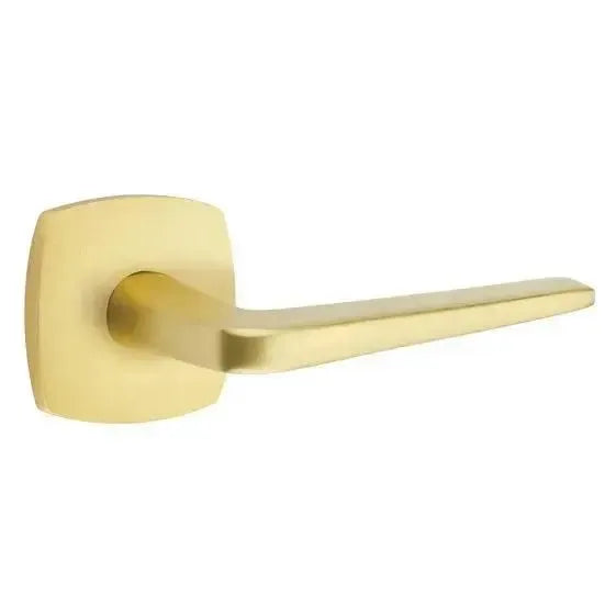 Emtek Athena Lever With Urban Modern Rosette Satin Brass