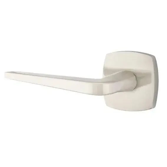 Emtek Athena Lever With Urban Modern Rosette Satin Nickel