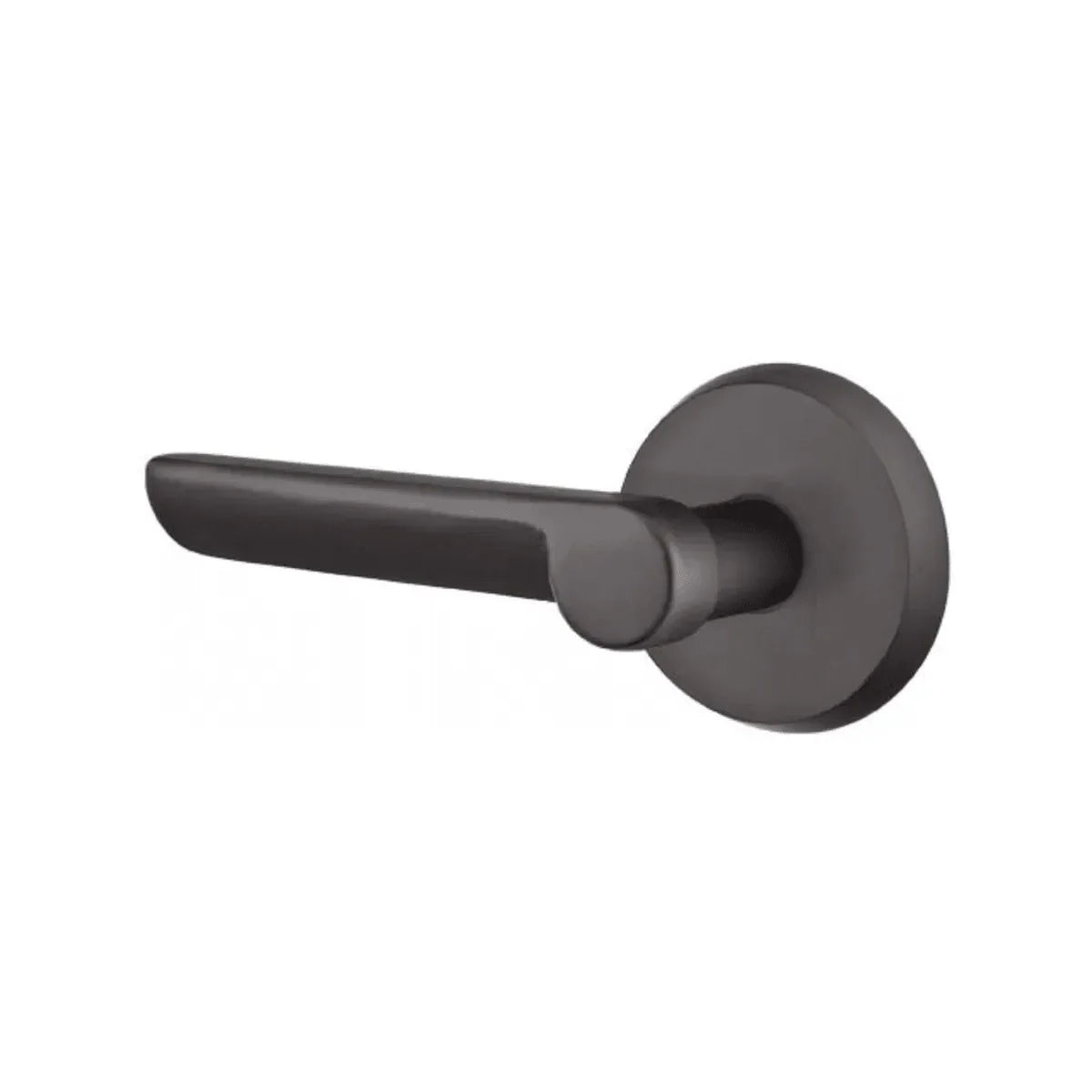Emtek Aurora Lever With #2 Rosette Flat Black Bronze Patina