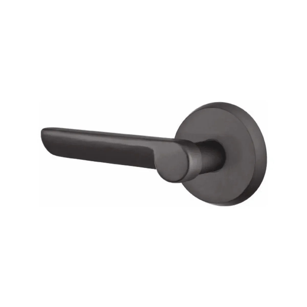 Emtek Aurora Lever With #2 Rosette Flat Black Bronze Patina