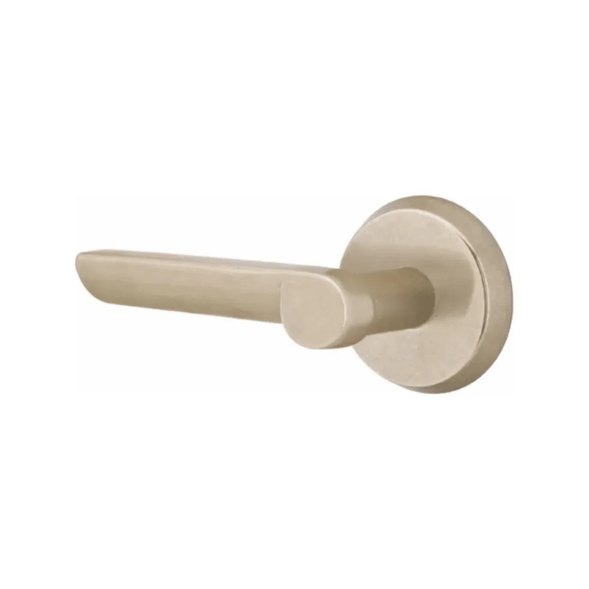 Emtek Aurora Lever With #2 Rosette Tumbled White Bronze
