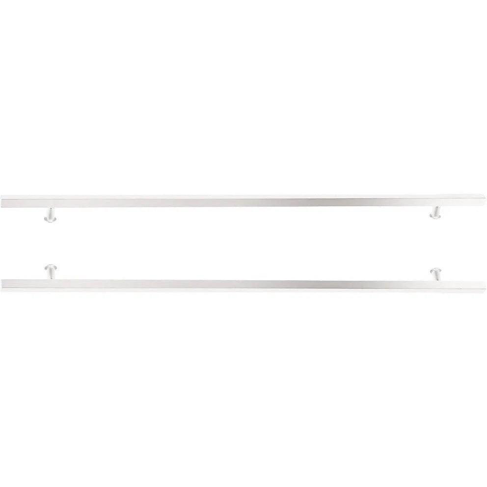 Emtek Back to Back 24" Square Door Pull in Polished Stainless Steel finish