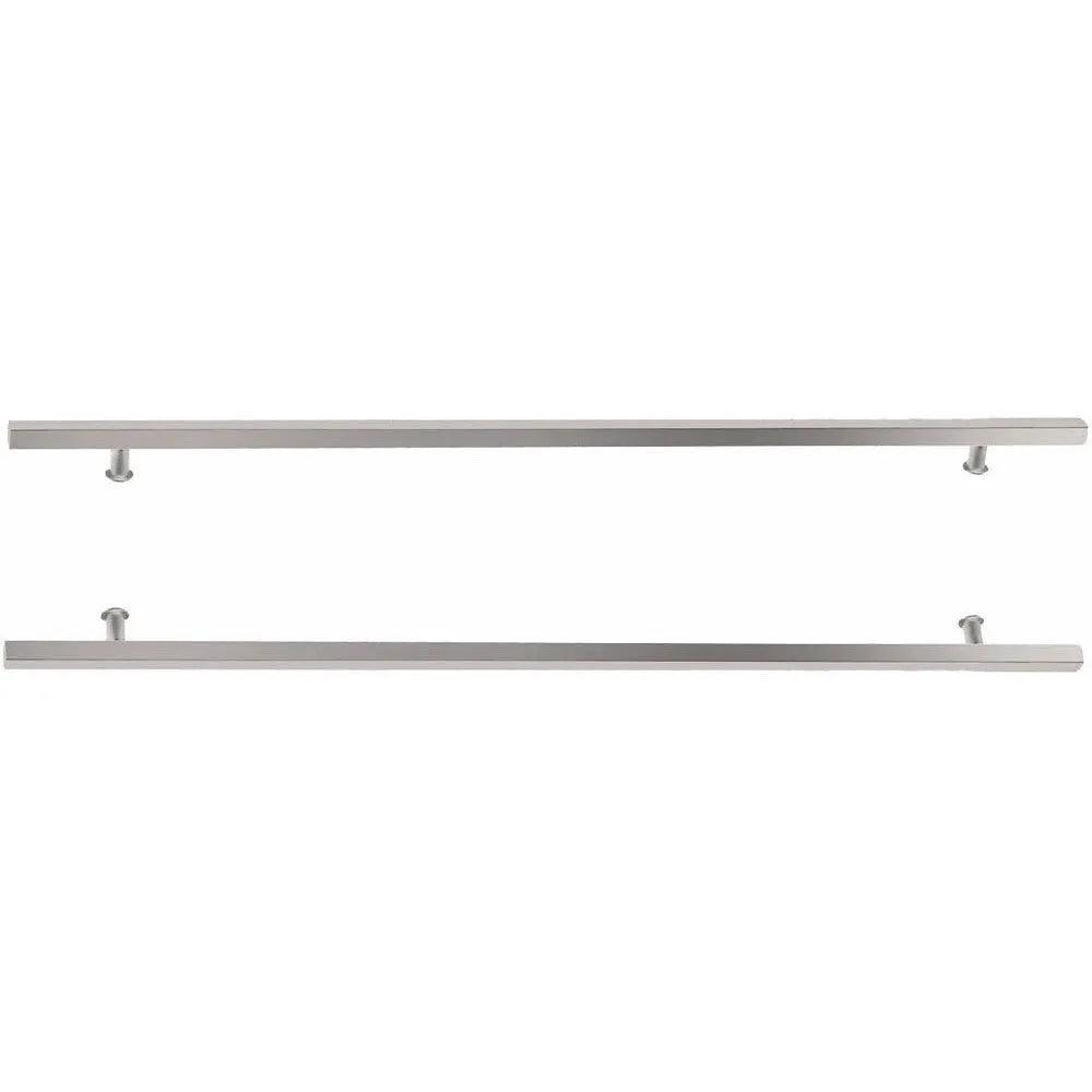 Emtek Back to Back 36" Square Door Pull Brushed Stainless Steel