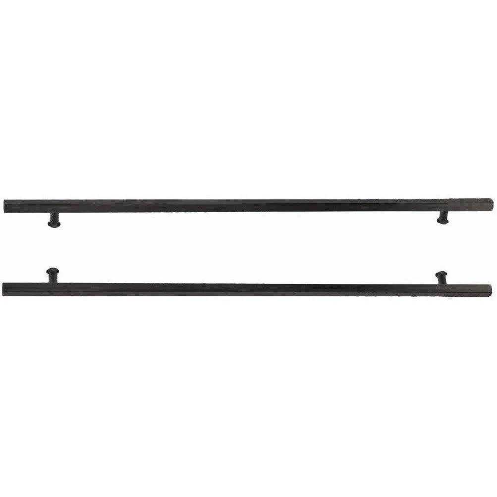 Emtek Back to Back 36" Square Door Pull Flat Black