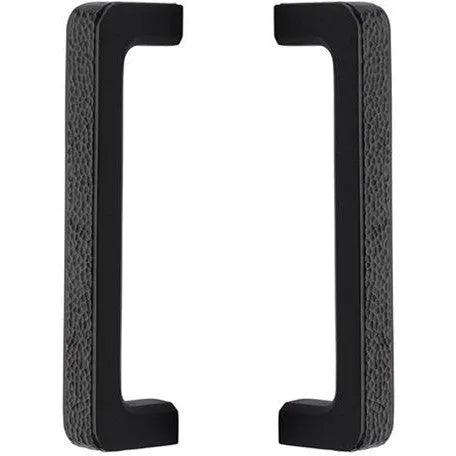 Emtek Back to Back 8" Arts & Crafts Door Pull in Flat Black finish