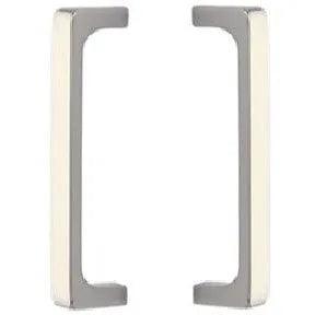 Emtek Back to Back 8" Brisbane Door Pull in Lifetime Polished Nickel finish