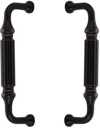 The Emtek Back to Back 8" Knoxville Door Pull in Oil Rubbed Bronze finish