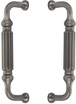 The Emtek Back to Back 8" Knoxville Door Pull in Pewter finish