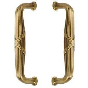 Emtek Back to Back 8" Ribbon & Reed Door Pull French Antique