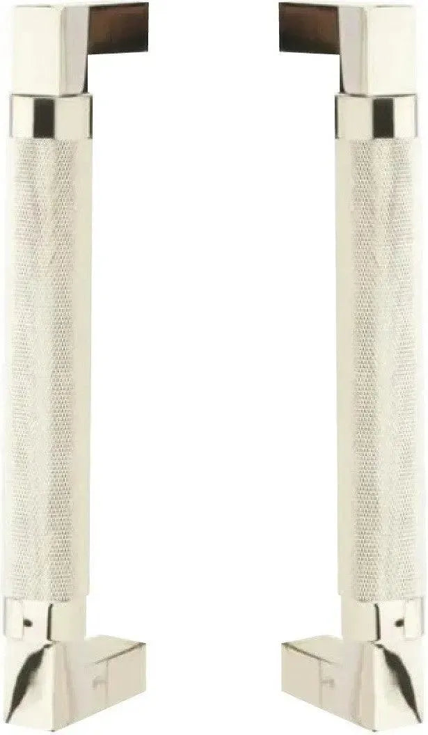 EmtekEmtek Back to Back Hercules Knurled Door Pull, 8" Center to Center in 