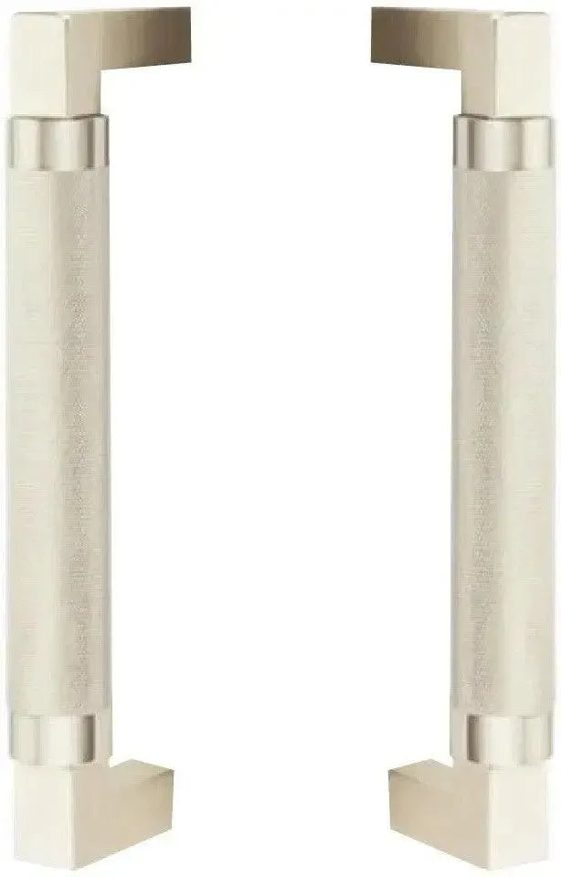 EmtekEmtek Back to Back Hercules Knurled Door Pull, 8" Center to Center in 