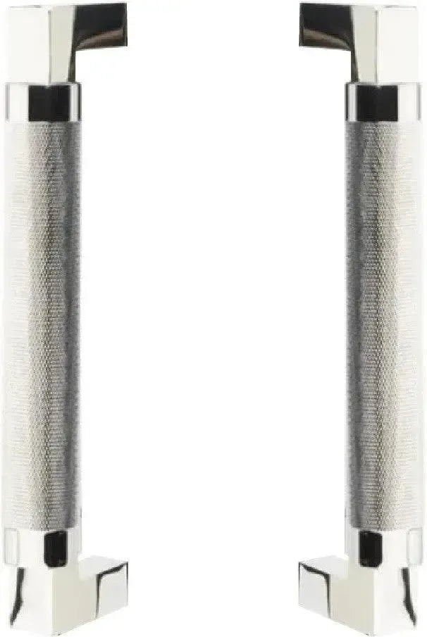 EmtekEmtek Back to Back Hercules Knurled Door Pull, 8" Center to Center in 