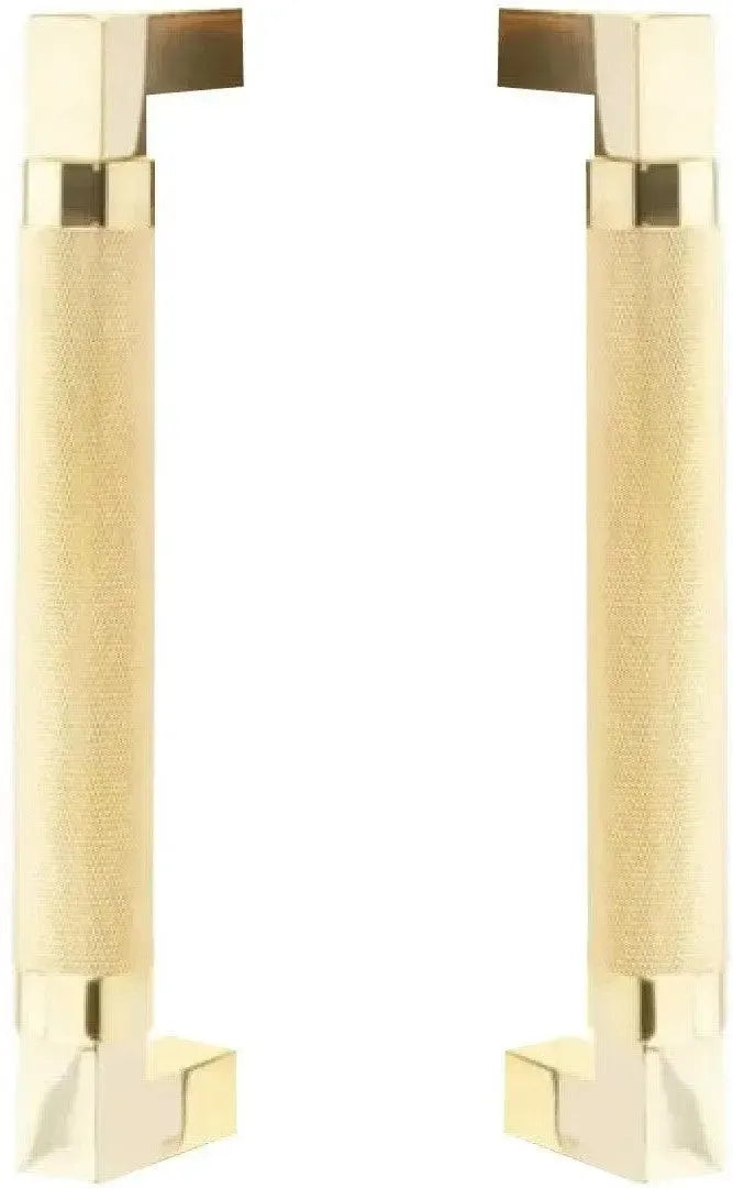 EmtekEmtek Back to Back Hercules Knurled Door Pull, 8" Center to Center in 