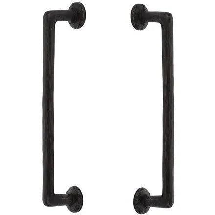 Emtek Back to Back Rod Bronze Door Pull, 12" Center to Center in Medium Bronze Patina finish