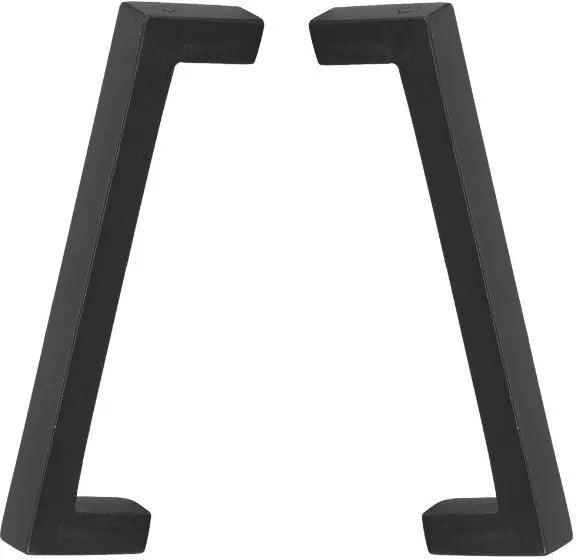 Emtek Back to Back Rustic Modern Rectangular Bronze Door Pull, 8 3/4" Center to Center in Flat Black Bronze Patina finish