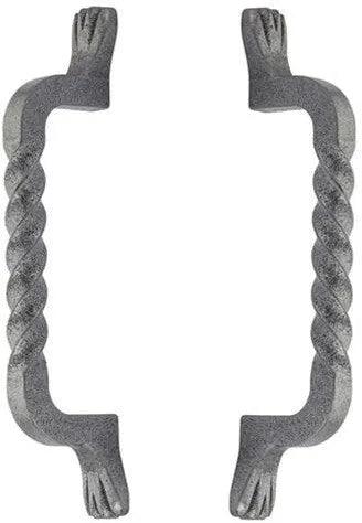 Emtek Back to Back San Carlos Door Pull, 8" Center to Center in Satin Steel finish