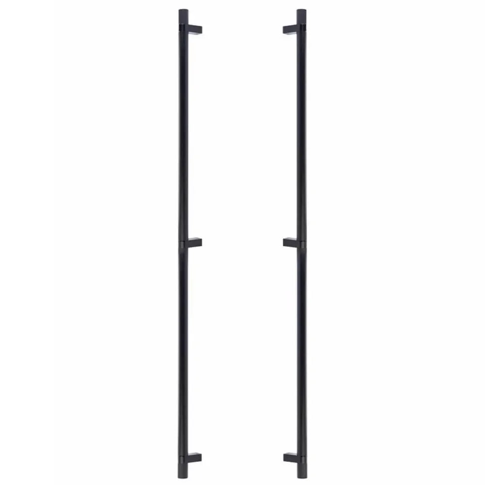 The Emtek Back-to-Back Select Knurled Appliance Bar Pull, 36" C-to-C in Oil Rubbed Bronze finish