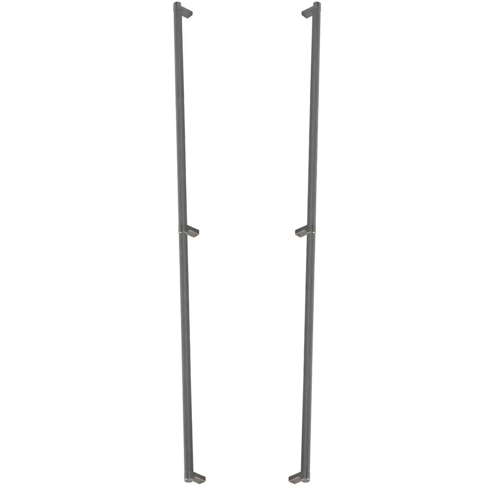 EmtekEmtek Back-to-Back Select Rectangular Stem Knurled Appliance Pull in 