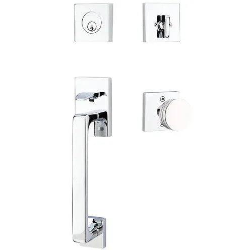 Emtek Baden Entrance Handleset With Bern Knob 